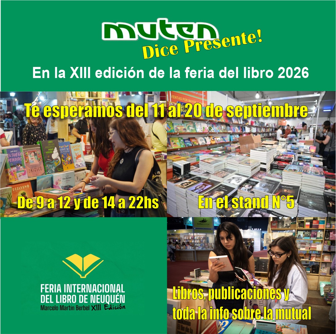 MUTEN Presente en la Feria del Libro de Neuquén 2026