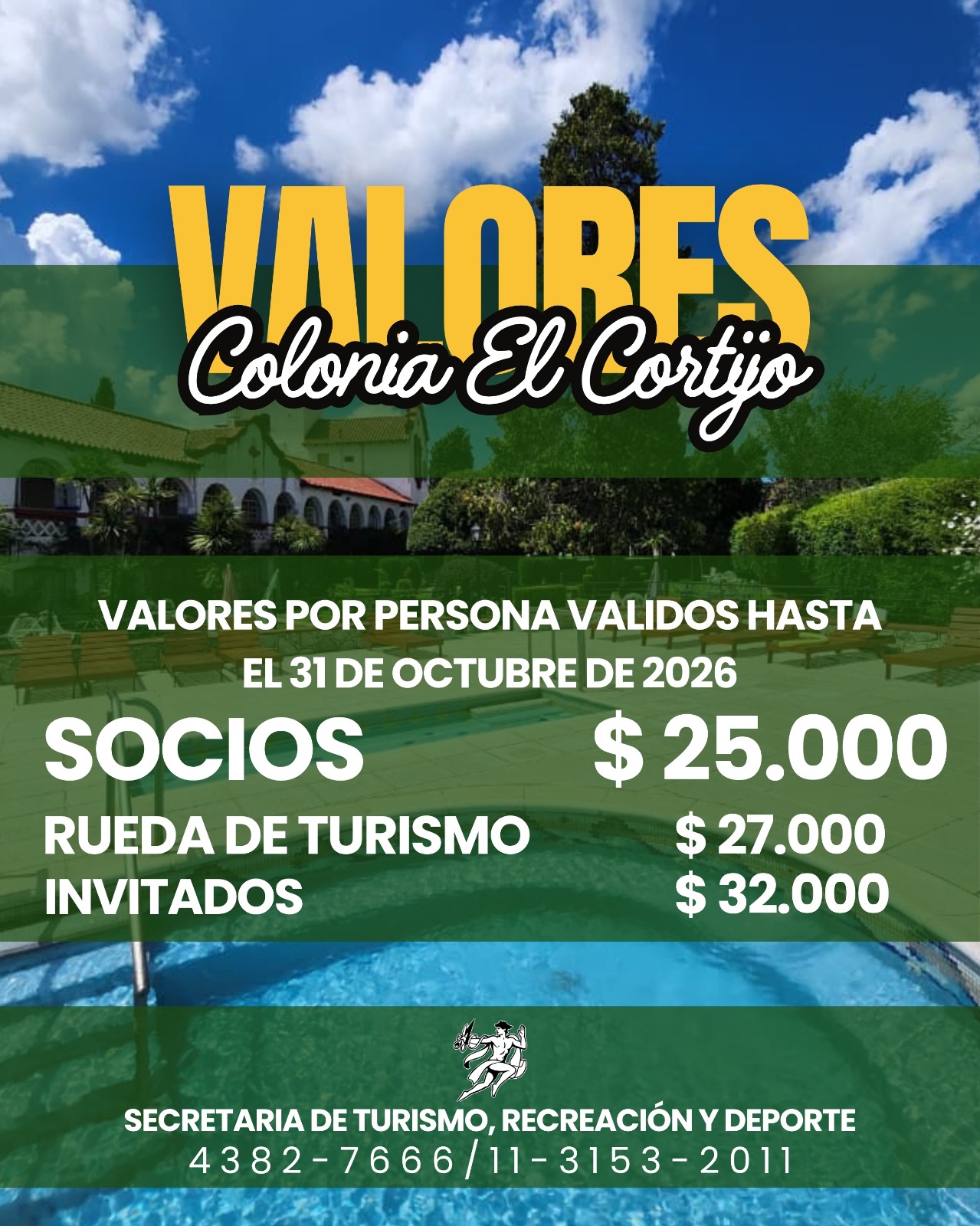 Colonia El Cortijo Tarifas