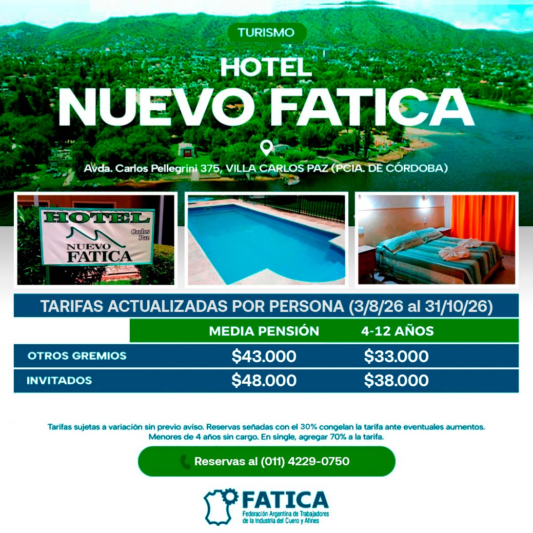 Hotel Nuevo FATICA Villa Carlos Paz Tarifas
